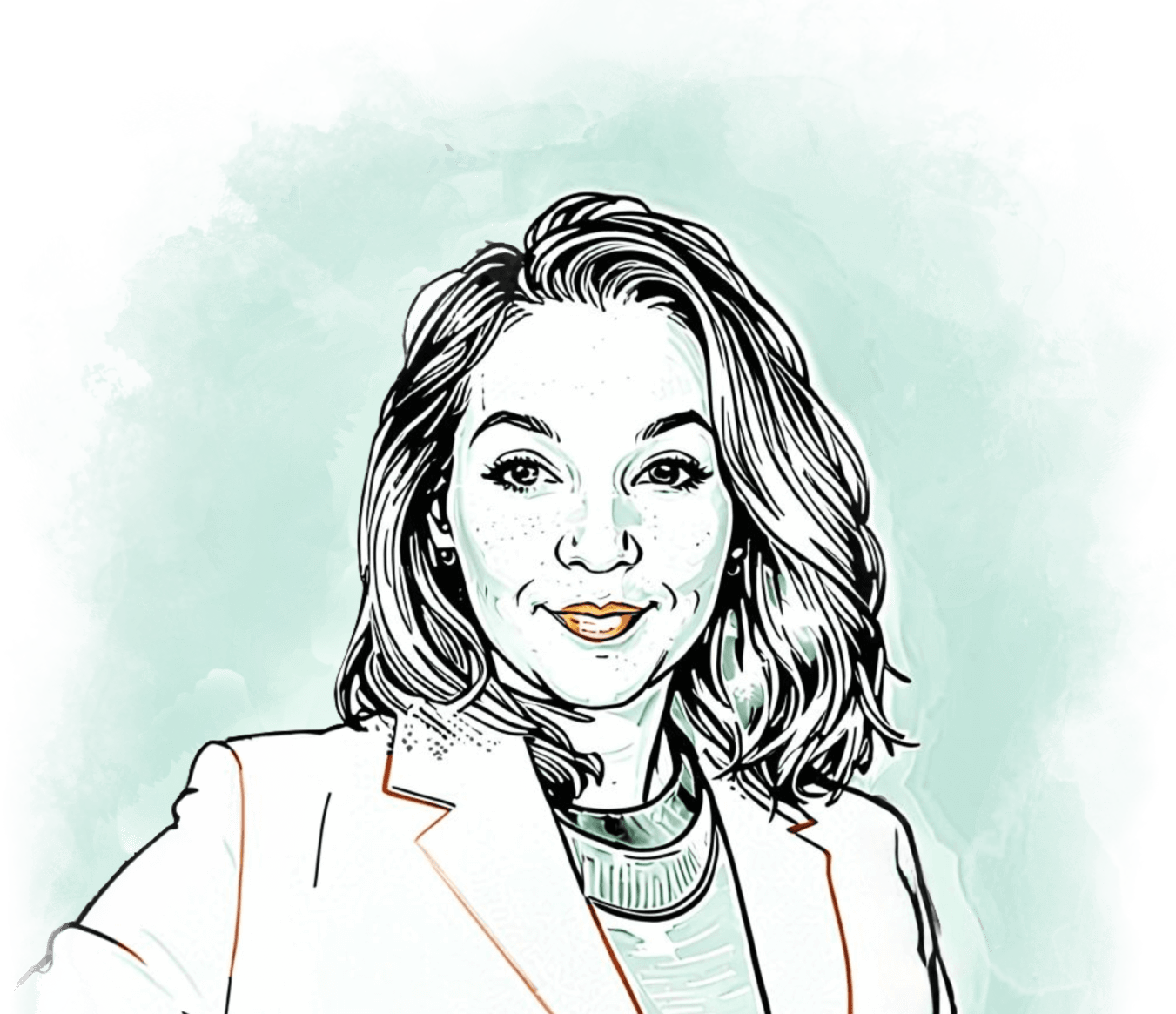 mARketing Ania Image cartoon style